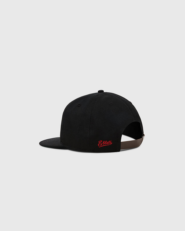 The Birmingham Black Barons 1951 Cotton Twill Ballcap by Ebbets Field is shown from the back, with an adjustable strap and 