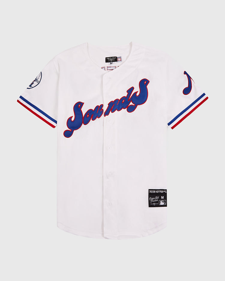 The EFF Trevor Hoffman Nashville Sounds Button Up Jersey features 