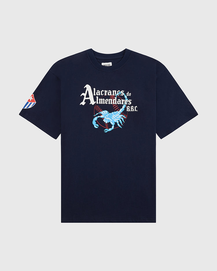 The Ebbets Field Almendares Alacranes Short Sleeve Graphic Tee features 
