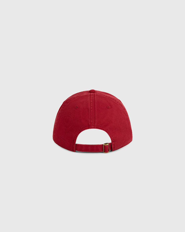 The Ebbets Field Los Angeles Lincoln Park Roller Skating Rink Washed Cotton Ballcap is shown from the back with an adjustable strap and metal buckle against a solid light gray background.