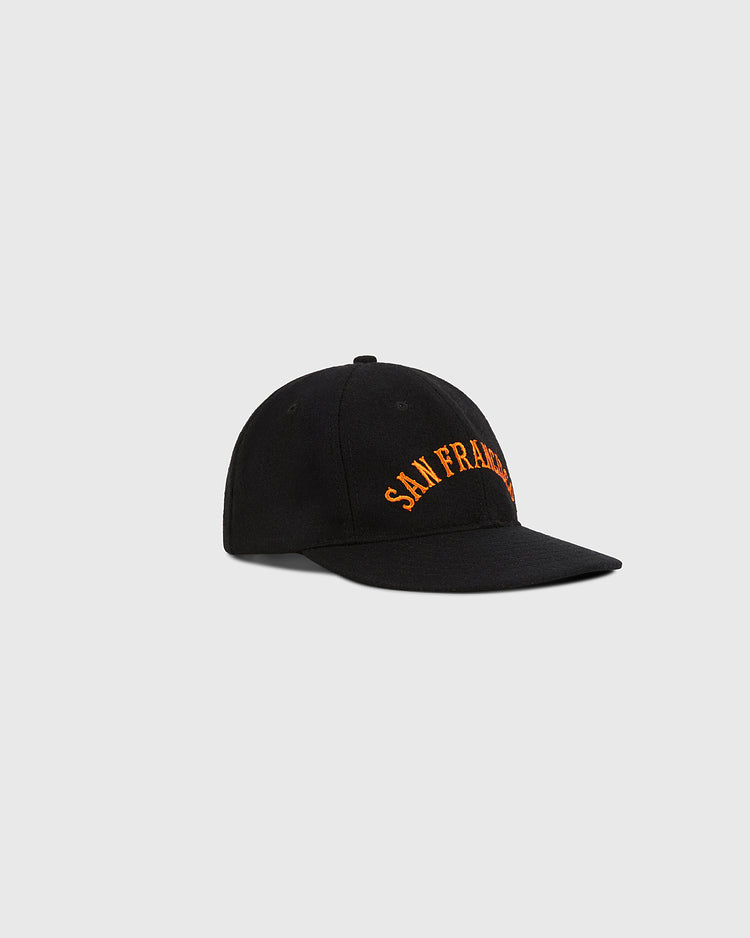A black Ebbets Field San Francisco City Series Wool Ballcap with 