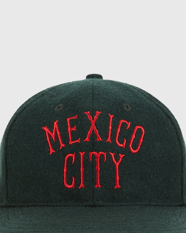 The Ebbets Field Mexico City City Series Wool Ballcap features bold red 