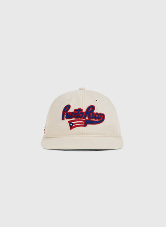 The Ebbets Field Puerto Rico 1972 National Team Cotton Twill Ballcap features 