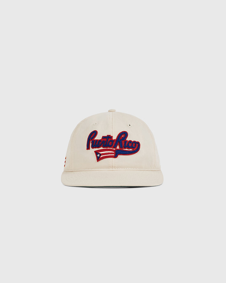 The Ebbets Field Puerto Rico 1972 National Team Cotton Twill Ballcap features 
