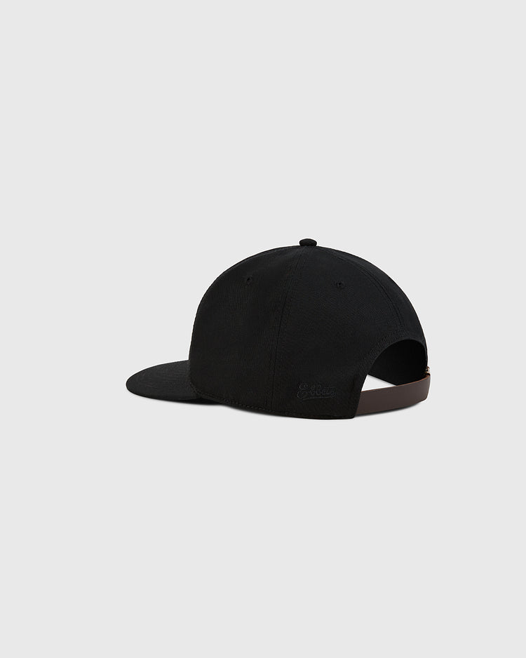 The Ebbets Field Los Angeles Aztecs Cotton Twill Ballcap, shown from the back right side with an adjustable strap and curved brim, is set against a light gray background.
