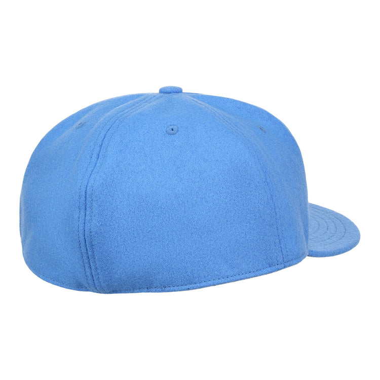 The EFF Columbia Blue Wool Vintage Ballcap is a USA-made light blue cap, shown from the back with a solid panel and no visible adjustment strap or logo.
