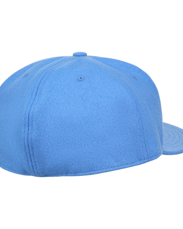 The EFF Columbia Blue Wool Vintage Ballcap is a USA-made light blue cap, shown from the back with a solid panel and no visible adjustment strap or logo.