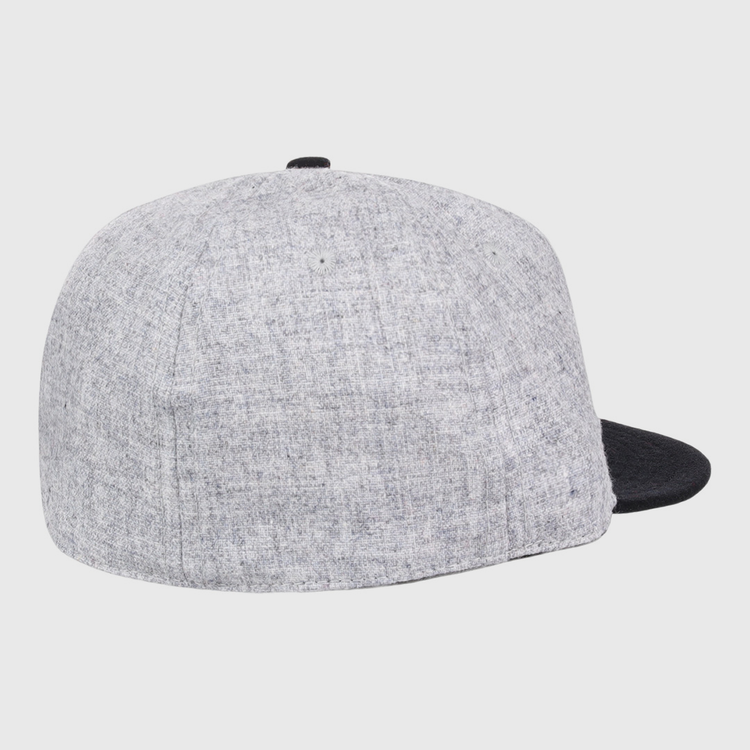 The EFF Chicago Union Giants 1902 Vintage Ballcap is a light gray wool cap with a black brim, shown from the back and side against a white background.