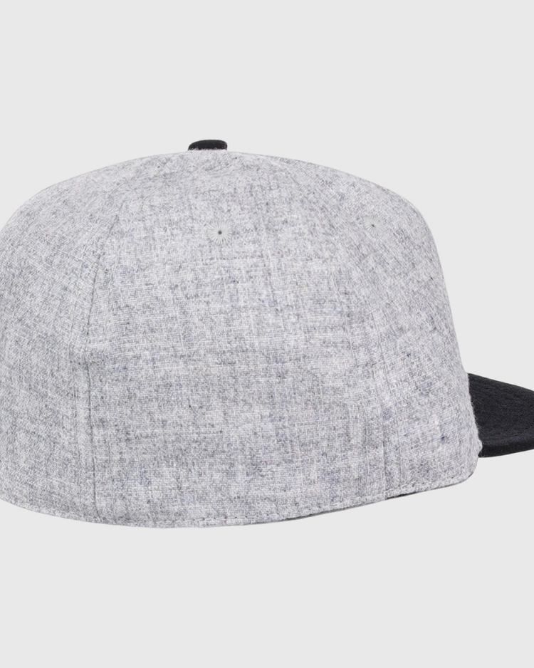 The EFF Chicago Union Giants 1902 Vintage Ballcap is a light gray wool cap with a black brim, shown from the back and side against a white background.