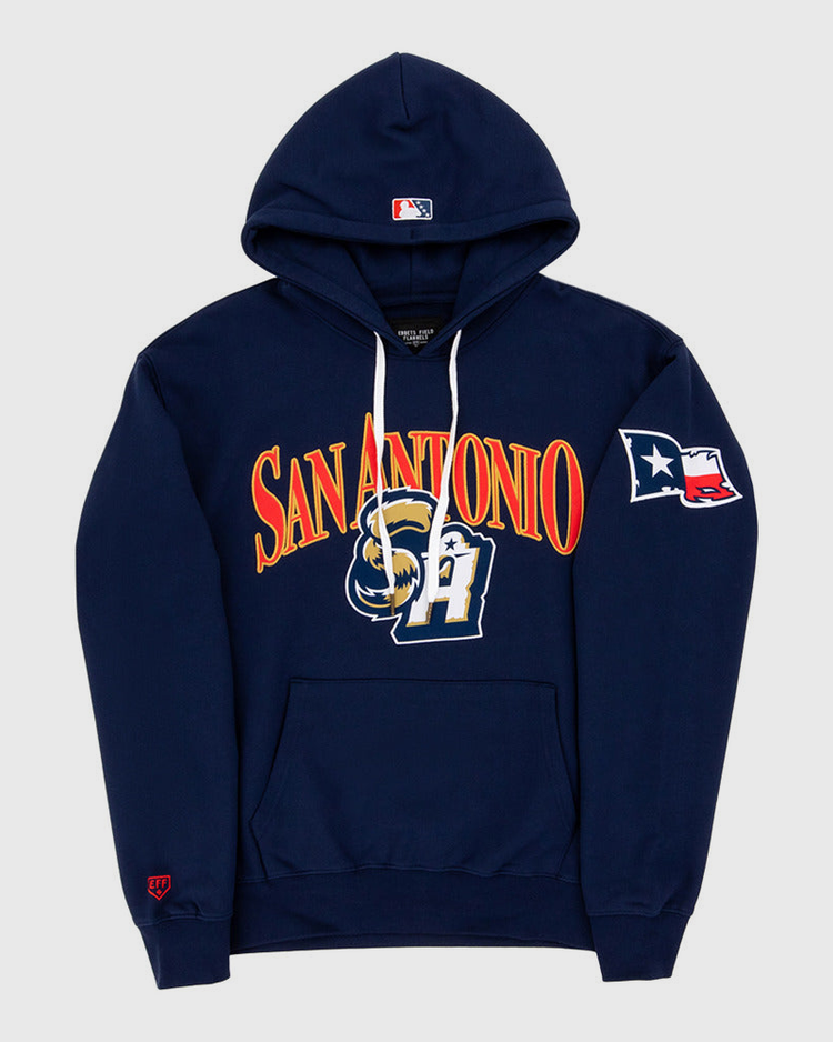 The Ebbets Field San Antonio Missions MiLB Cotton Hooded Sweatshirt features 
