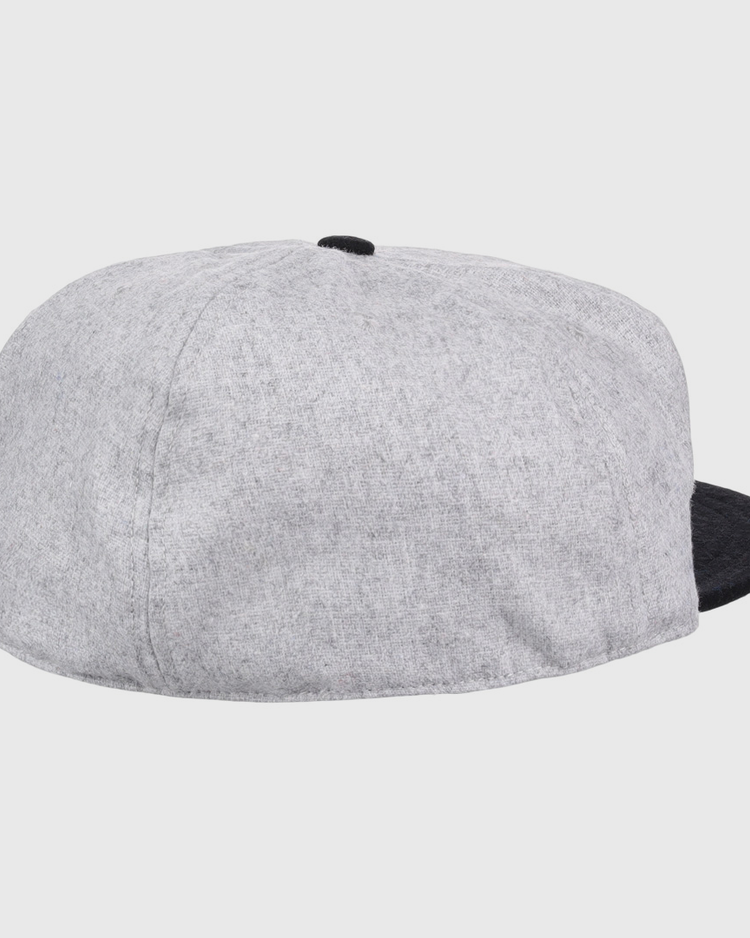 The St. Paul Gophers 1909 Vintage Ballcap by Ebbets Field Flannels is a light gray cap with a black brim, displayed from the back and side against a white background.